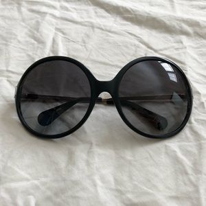 DVF Lias Oversized Round Sunglasses